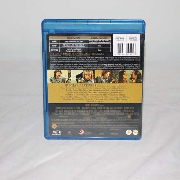 Blue Ray Movie Troy With Brad Pitt , Eric Balta , Orlando Bloom - Picture 2 of 3